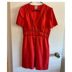 Vintage Inspired Orange Dress